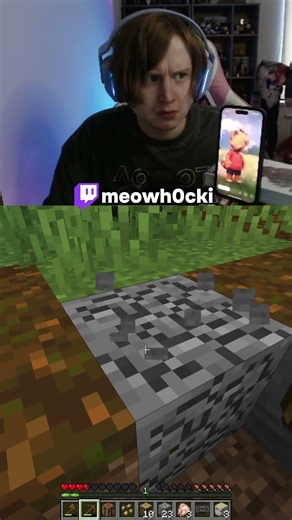 Horror Minecraft with Raccoon #meowh0cki #minecraft #shorts