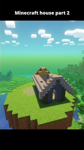 Aesthetic Minecraft Island House 🌿☁️