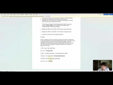 HEA 110 - Calculating Target Heart Rate - Chapter 8 - SP26