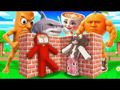 Build to Survive Brainrots med Min Crush i Minecraft