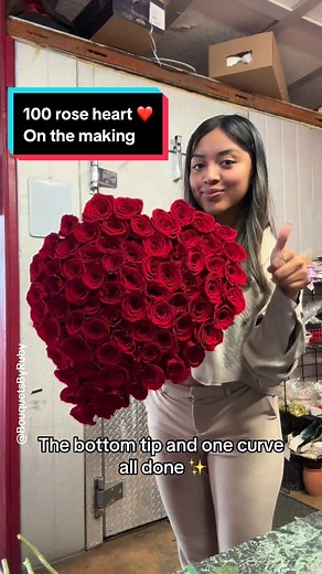 Creating a Stunning 100 Rose Heart Bouquet