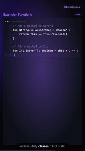 Add functions to ANY class in Kotlin #Kotlin #AndroidDev #Programming