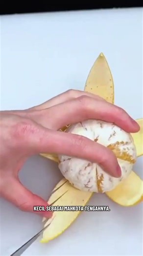 Buah jeruk menjadi hiasan cantik#seni#tutorial#buah dan sayur#shorts