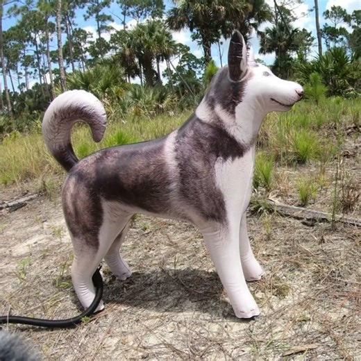 32-Inch Realistic Inflatable Husky from Jet Creations