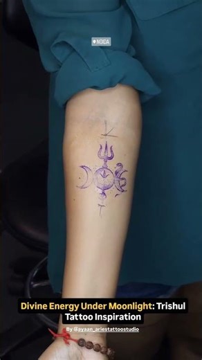 Customised Trishul Tattoo | Powerful Lord Shiva Tattoo