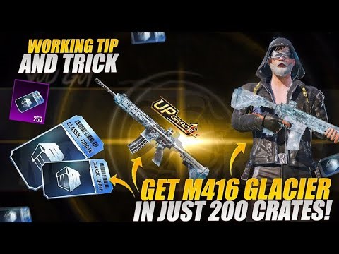 New Classic Crate Opening & Glacier Hack in pubg mobile | 100% Working M416 Glacier Trick