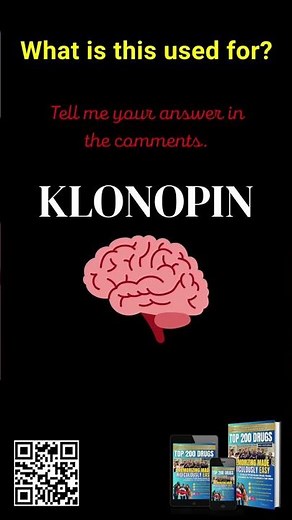 Top 200 Drugs: Klonopin & its Uses, Benefits & Details! #shorts