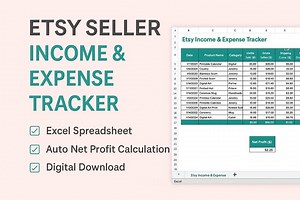 Etsy Seller Finance Tracker - Excel Spreadsheet (digital Download) - Etsy Canada