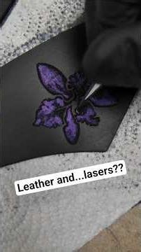What can I do with some old leather and a laser cutter?