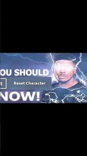 you should reset character now #shorts
