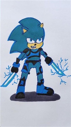 how to draw Sonic step by step drawings #shorts #sonic #drawing #kids