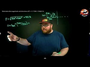 Rectangular Components of Force Example 1