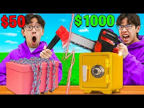$50 vs $1,000 UNBREAKABLE BOX! *BUDGET CHALLENGE*