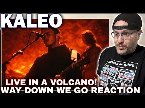 REACTION TO KALEO - "WAY DOWN WE GO" (LIVE IN A VOLCANO)