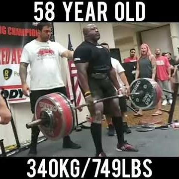 Michael Francis is a 58 year old powerlifter. deadlift 340kg