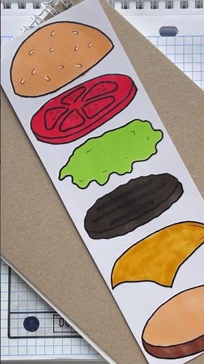 Prepare a burger 🍔 paper diy #shoshop
