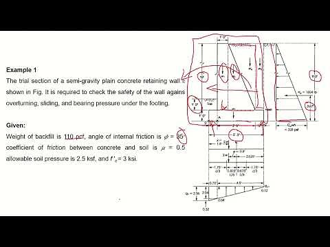 Design of Cantilever Retaining Wall - Example 01