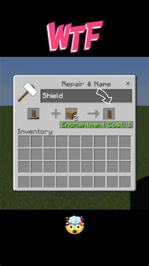 Minecraft shield fix with plank (HOW) 🤯 #shorts #trendingshorts #minecraft