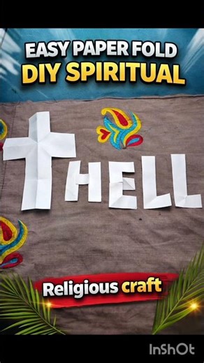 Paper Cross Craft Tutorial | A Two Cuts Paper Trick