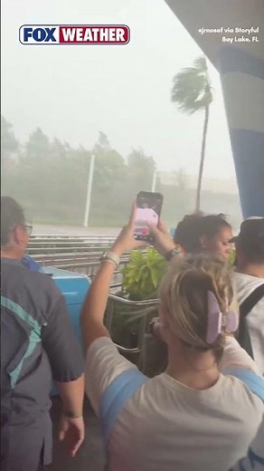 Torrential Rain And Wind Batter Visitors At Disney World During Severe Storms