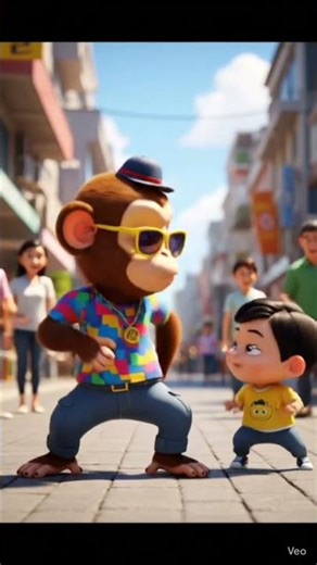 P P Piu Monkey Dance WhatsApp status🎄🎉❤️| #monkey​ #animaldance​ #fun​ #entertainment​ #funny#reels