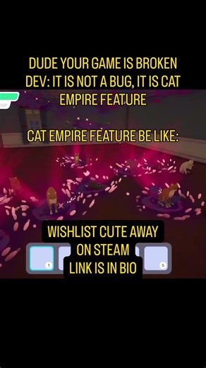 Classic Dev 😂 Meet the ultimate cat caretaking simulator: Cute Away #cozygames #catgames #indiedev