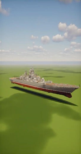 Building the Kirov-Class Battlecruiser Pyotr Velikiy in Minecraft #minecraftship