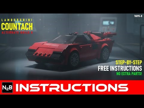 LEGO Speed Champions 76895 MOC: Lamborghini Countach Instructions 🏎️💨 | Alternate Build