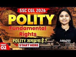 Fundamental Rights #2 | SSC CGL GK GS 2026 | Indian Polity For SSC CGL | By Harshita Ma'am