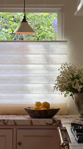 4.1K views · 45 reactions | The elegance of Vignette Modern Roman Shades, elevated with top-down / bottom-up functionality. Only available in the US. [Seen here in Fabric: Rory, Color: All White] | Hunter Douglas | Facebook