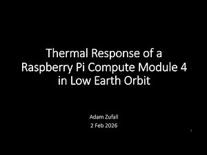 Thermal Response of a Raspberry Pi Compute Module 4 in Low Earth Orbit