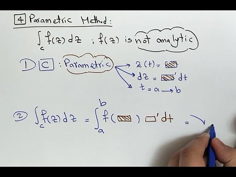 Complex Integration - 3) Parametric Method.