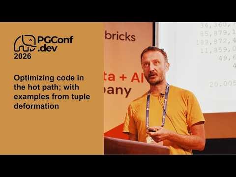 Optimizing code in the hot path; with examples from tuple deformation