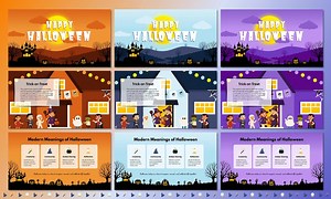 Halloween PowerPoint Template | Classroom Presentation | Editable Slides for Teachers & Students | Cute Halloween Theme