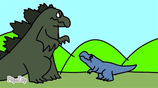 Godzilla Vs Tyrannosaurus Rex #godzilla #trex #tyrannosaurusrex #tyrannosaurus #animation #battle #gojira