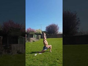 Sunbathing stretching and connecting with the nature