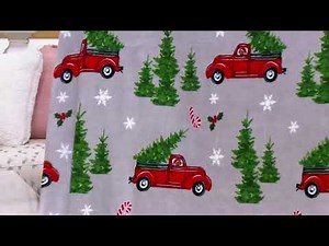 Berkshire Blanket Oversized 60x80 Whimsical Christmas Throw on QVC