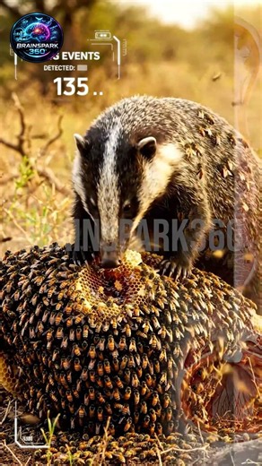 Why It's Called a Honey Badger 🐝🐾 | The Fearless Honey Thief! #youtubeshorts