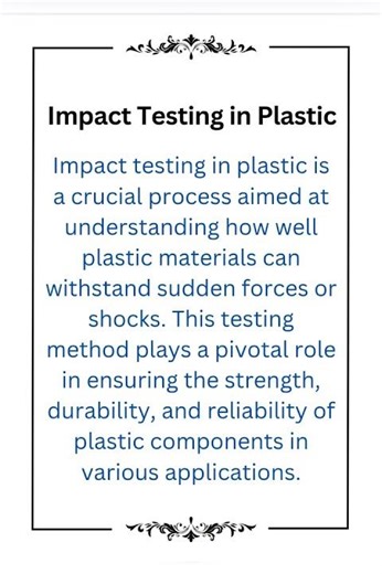 Impact Testing in Plastic