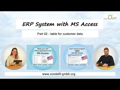Make an ERP system with MS Access – Table for customer data