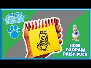 Jon Kim Blue's Clues Drawing - How To Draw Daisy Duck