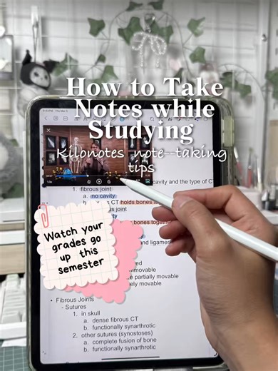 NOTE-TAKING TIPS THAT CAN SAVE YOUR GRADES 📚✨ These study tips helped my friend improve her grades last semester 😳 Color-code topics, annotate while listening to lecture recordings, summarize key ideas with AI, and highlight only what actually matters. Simple habits, but they make digital notes easier to review and remember. Save this for your next study session and share it with a friend~ #Kilonotes #NoteTakingTips #StudyTips #StudySmart #DigitalNotes #iPadStudy #Notetakingtips #Studytips #no