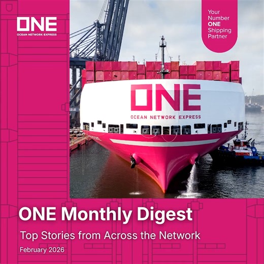 Navigating the future of global trade requires more than just moving containers; it requires a commitment to innovation, reliability, and technical expertise. 🚢🏗️ In our February edition of ONE Monthly Digest, we’re sharing the latest highlights from across our network. From the launch of our AI-driven joint venture, QUAVEO, to our updated 2026 East-West service networks, we are constantly evolving to meet your business needs. We’ve also been hitting the road! It was great connecting with many