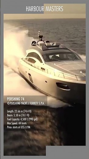 Pershing 74 | High-Performance Italian Superyacht with Sleek Design