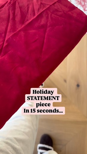 Put a ribbon on it cause she’s DONE! What do you think? ♥️ 👉🏼Of course I’ll be adding more to my holiday mantle but this was a fun departure from my normal green garland. #diybow #diychristmasdecor #giantbow | Remington Avenue