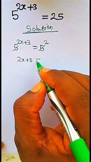 exponential equation #tutorial #maths #mathstricks #exponentialequation