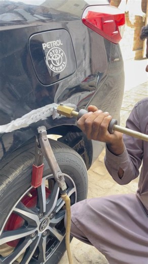 Satisfying Car Dent Repair Using Dent Puller No Panel Replacement #automobile #dentrepair