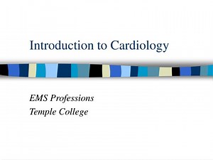 Introduction to Cardiology - SlideServe
