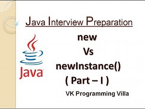 Difference between new Operator and newInstance() Method in java || Part - 1