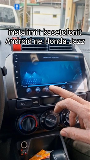 Installing car radio Android 9inch in Honda Jazz 2002-2008.